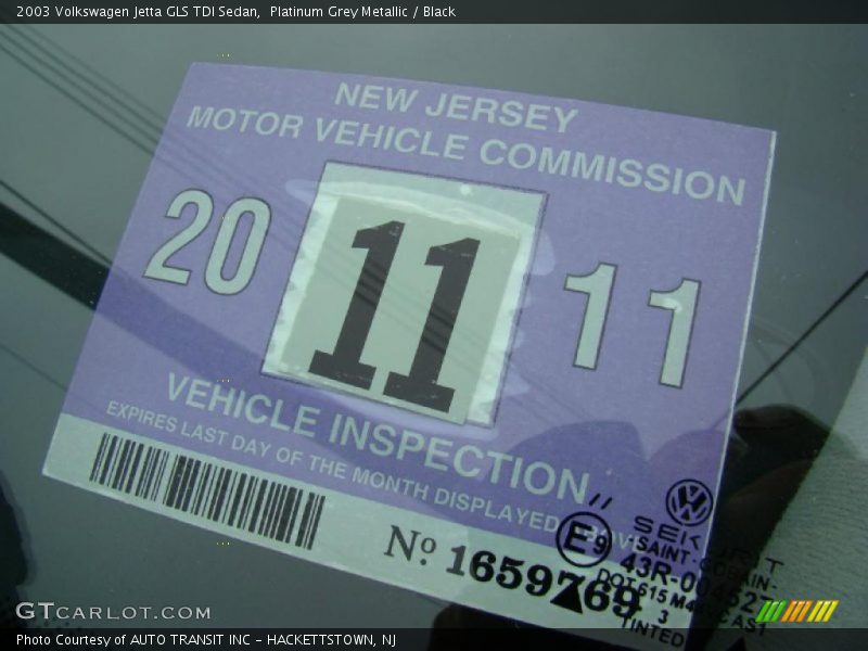 Platinum Grey Metallic / Black 2003 Volkswagen Jetta GLS TDI Sedan
