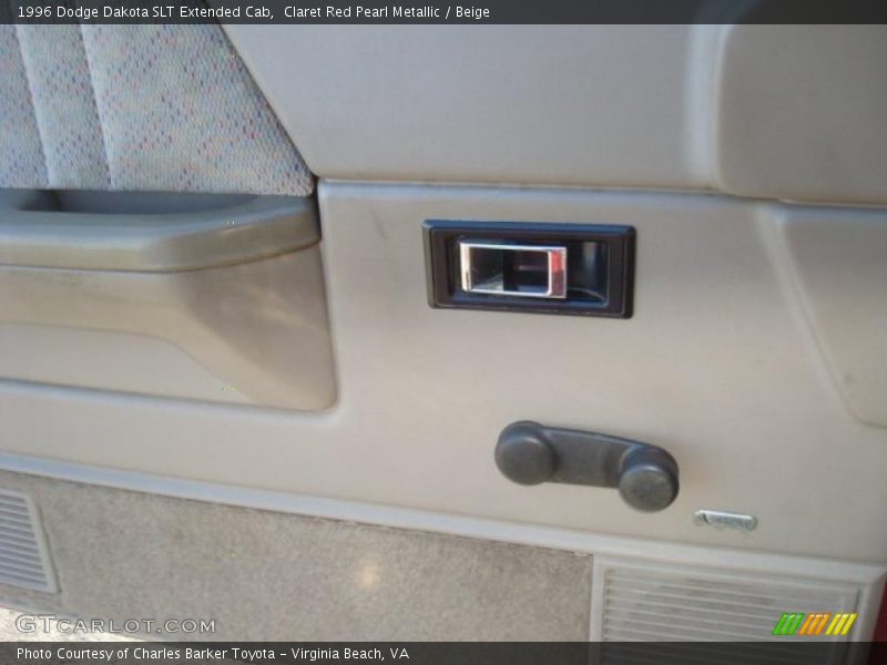 Claret Red Pearl Metallic / Beige 1996 Dodge Dakota SLT Extended Cab