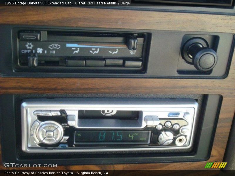 Claret Red Pearl Metallic / Beige 1996 Dodge Dakota SLT Extended Cab