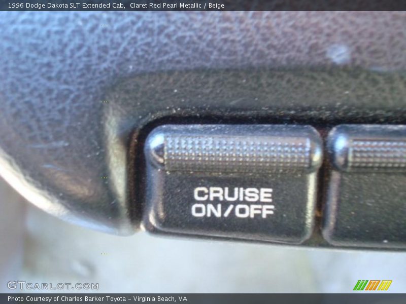 Claret Red Pearl Metallic / Beige 1996 Dodge Dakota SLT Extended Cab