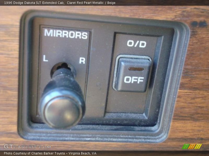 Claret Red Pearl Metallic / Beige 1996 Dodge Dakota SLT Extended Cab