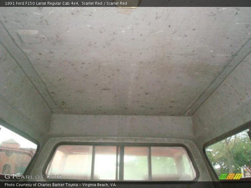 Scarlet Red / Scarlet Red 1991 Ford F150 Lariat Regular Cab 4x4