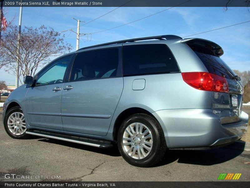 Blue Mirage Metallic / Stone 2009 Toyota Sienna XLE