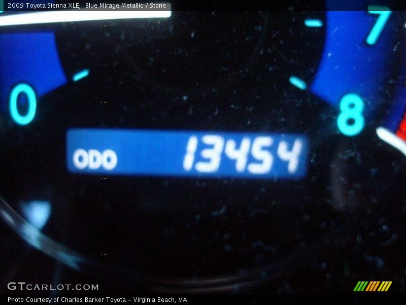 Blue Mirage Metallic / Stone 2009 Toyota Sienna XLE