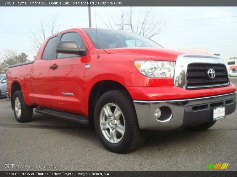 Radiant Red / Graphite Gray 2008 Toyota Tundra SR5 Double Cab