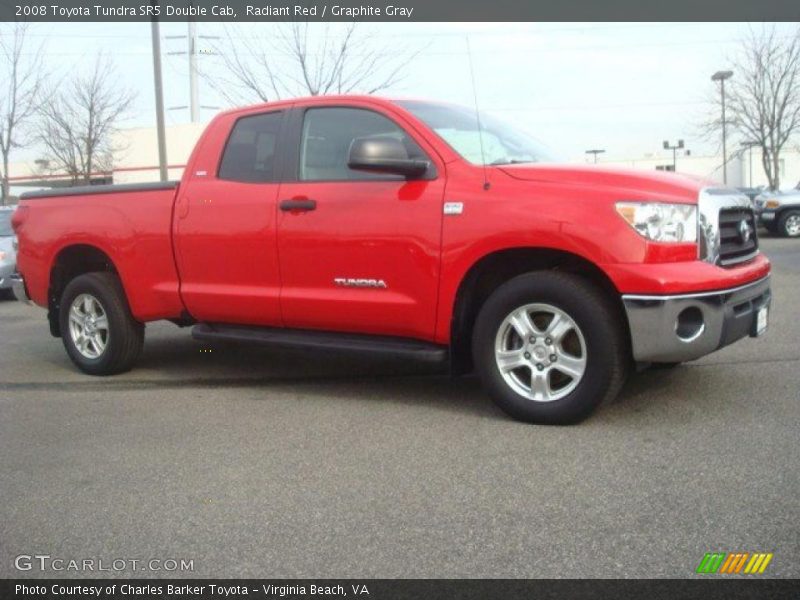Radiant Red / Graphite Gray 2008 Toyota Tundra SR5 Double Cab