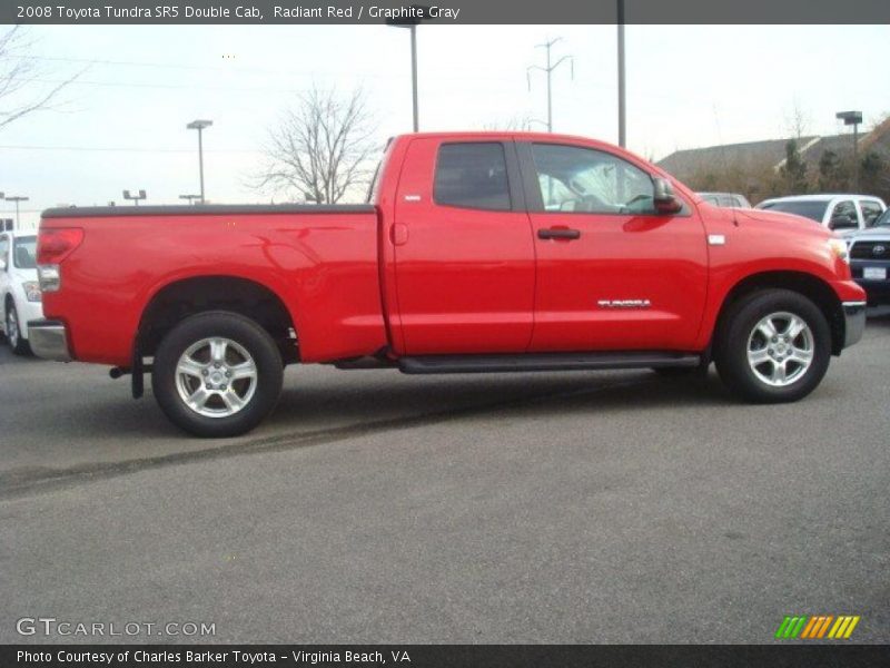 Radiant Red / Graphite Gray 2008 Toyota Tundra SR5 Double Cab