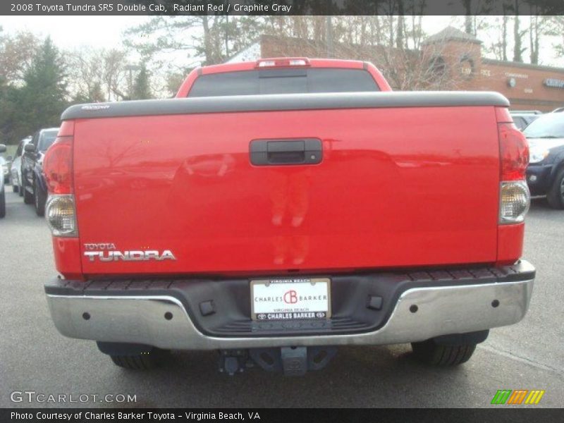 Radiant Red / Graphite Gray 2008 Toyota Tundra SR5 Double Cab