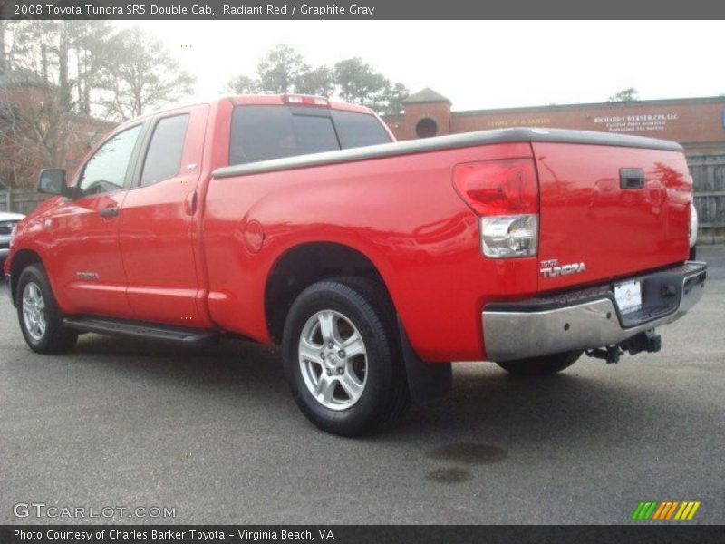 Radiant Red / Graphite Gray 2008 Toyota Tundra SR5 Double Cab