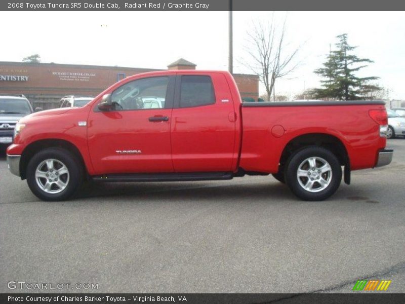 Radiant Red / Graphite Gray 2008 Toyota Tundra SR5 Double Cab