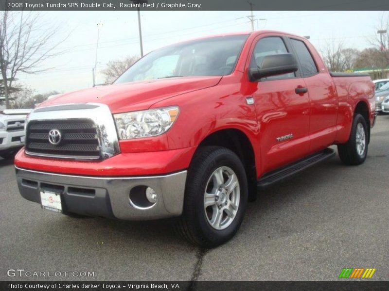 Radiant Red / Graphite Gray 2008 Toyota Tundra SR5 Double Cab