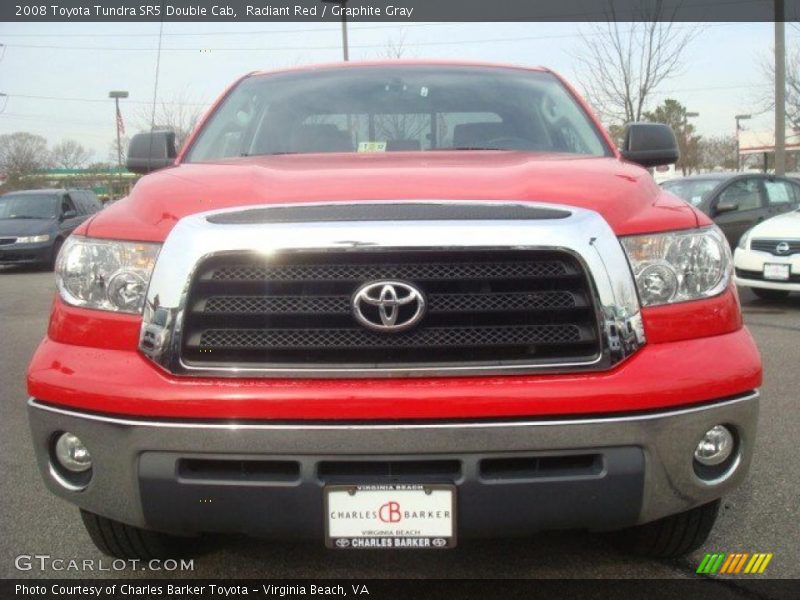 Radiant Red / Graphite Gray 2008 Toyota Tundra SR5 Double Cab