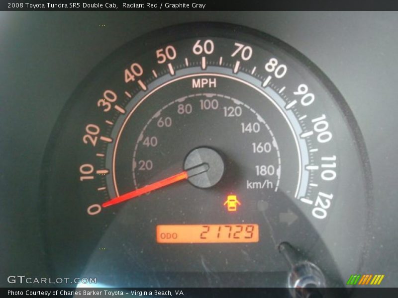 Radiant Red / Graphite Gray 2008 Toyota Tundra SR5 Double Cab