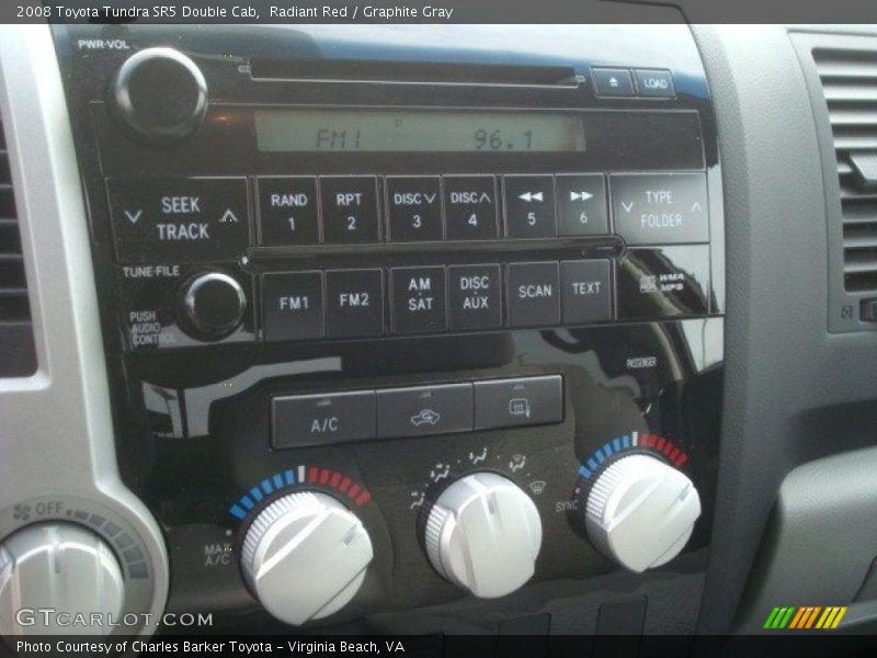 Radiant Red / Graphite Gray 2008 Toyota Tundra SR5 Double Cab