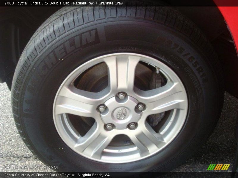 Radiant Red / Graphite Gray 2008 Toyota Tundra SR5 Double Cab