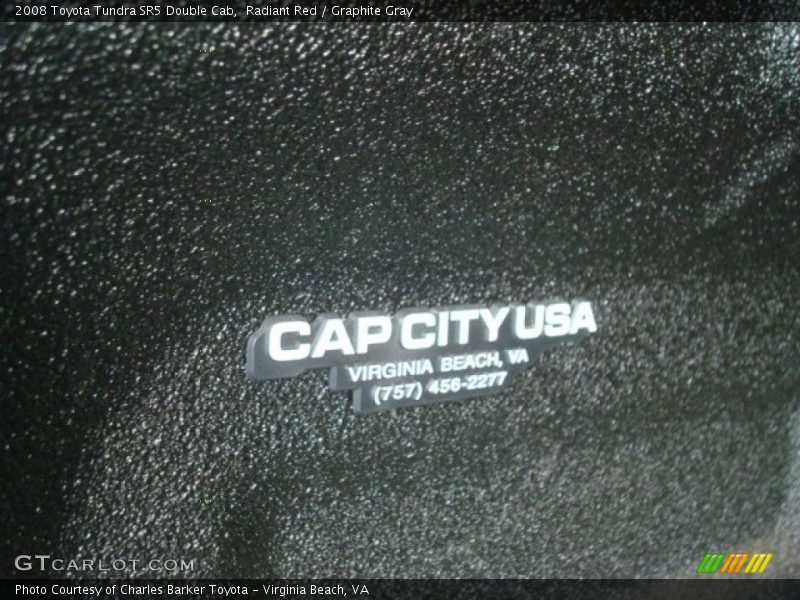 Radiant Red / Graphite Gray 2008 Toyota Tundra SR5 Double Cab