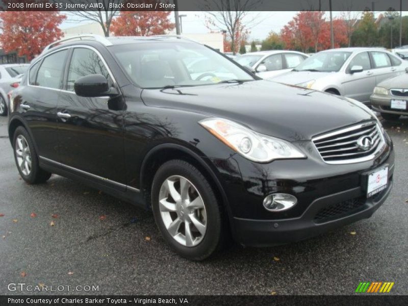 Black Obsidian / Stone 2008 Infiniti EX 35 Journey AWD