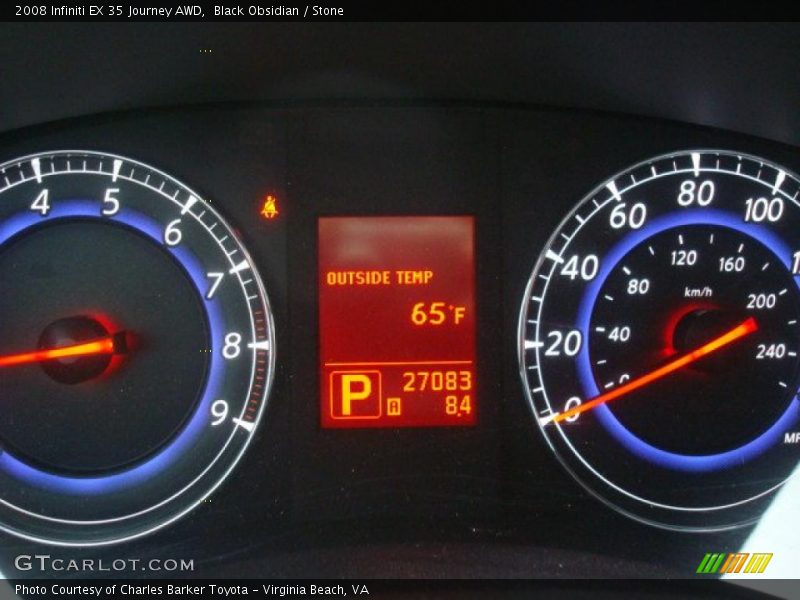 Black Obsidian / Stone 2008 Infiniti EX 35 Journey AWD