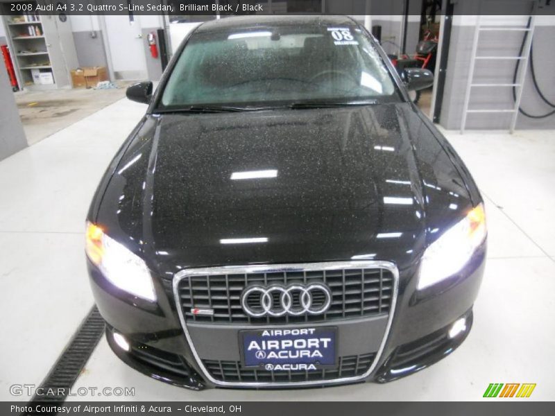 Brilliant Black / Black 2008 Audi A4 3.2 Quattro S-Line Sedan