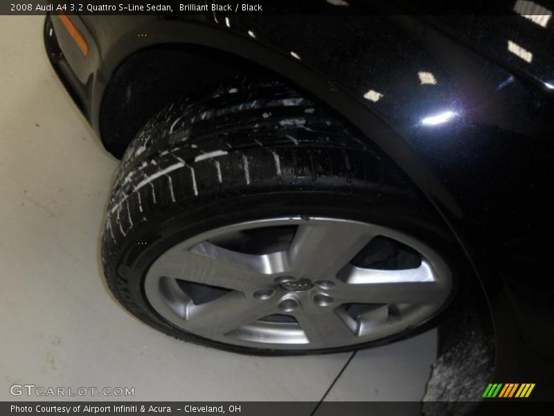 Brilliant Black / Black 2008 Audi A4 3.2 Quattro S-Line Sedan