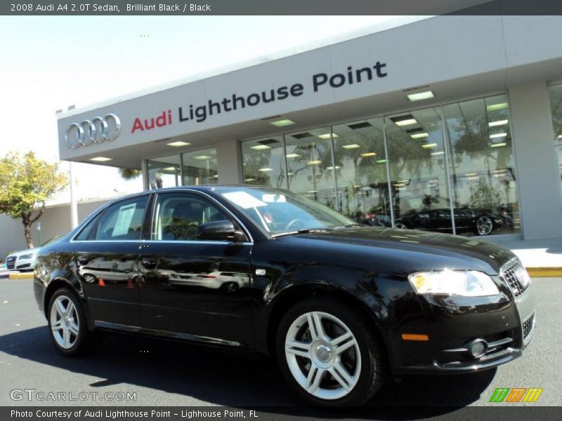 Brilliant Black / Black 2008 Audi A4 2.0T Sedan