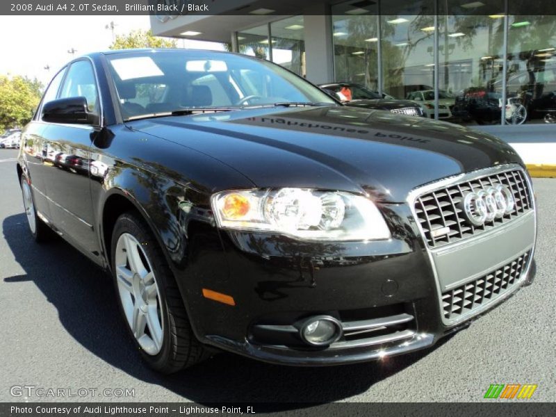 Brilliant Black / Black 2008 Audi A4 2.0T Sedan