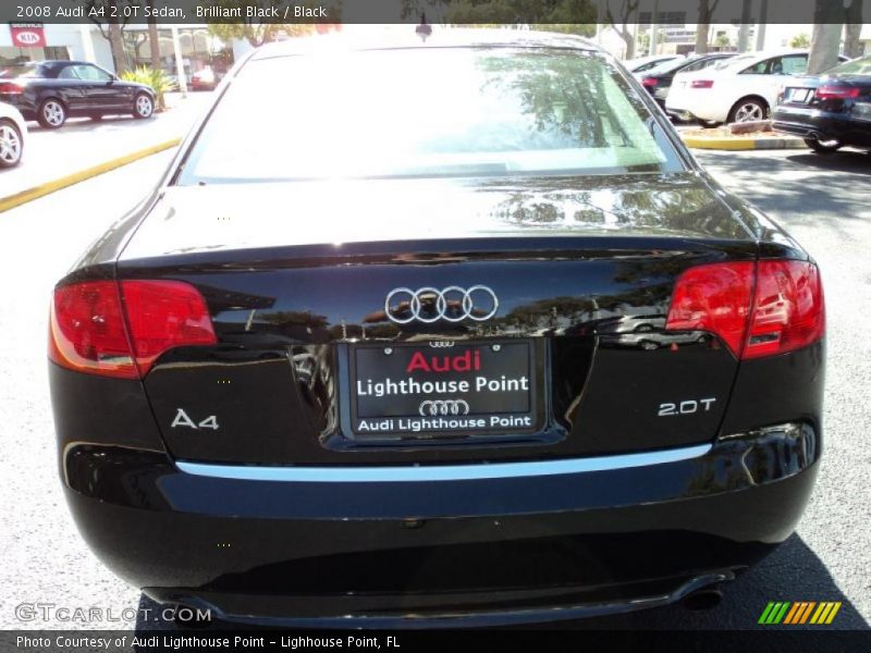 Brilliant Black / Black 2008 Audi A4 2.0T Sedan