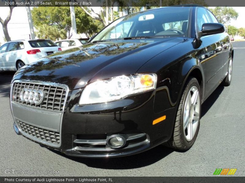 Brilliant Black / Black 2008 Audi A4 2.0T Sedan