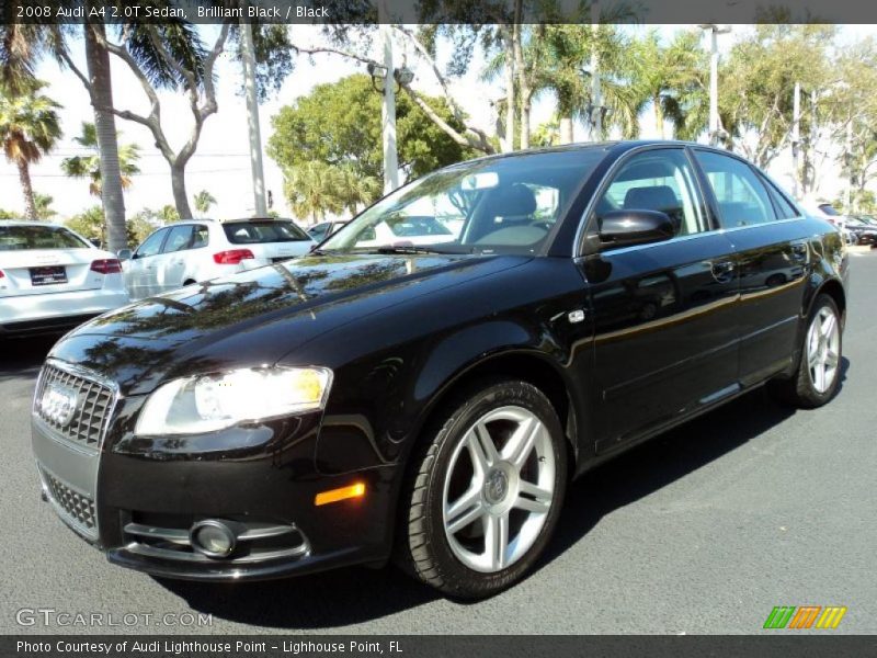 Brilliant Black / Black 2008 Audi A4 2.0T Sedan