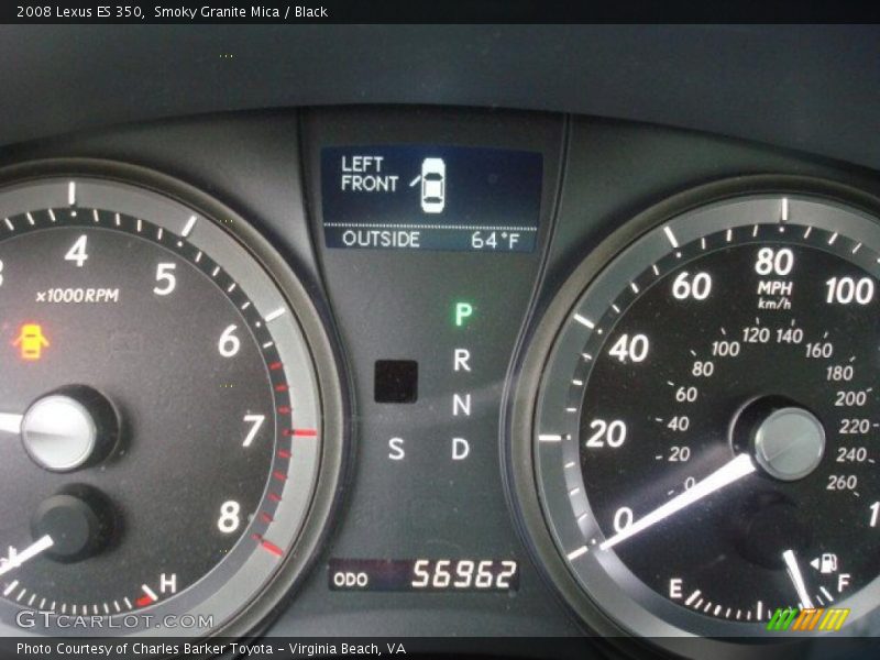 Smoky Granite Mica / Black 2008 Lexus ES 350