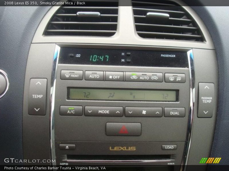Smoky Granite Mica / Black 2008 Lexus ES 350