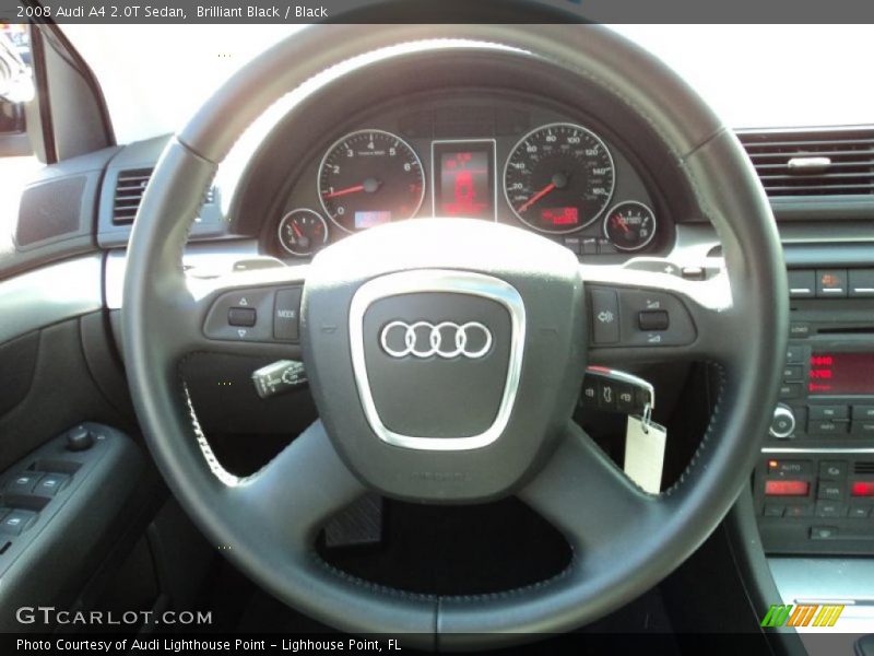 Brilliant Black / Black 2008 Audi A4 2.0T Sedan