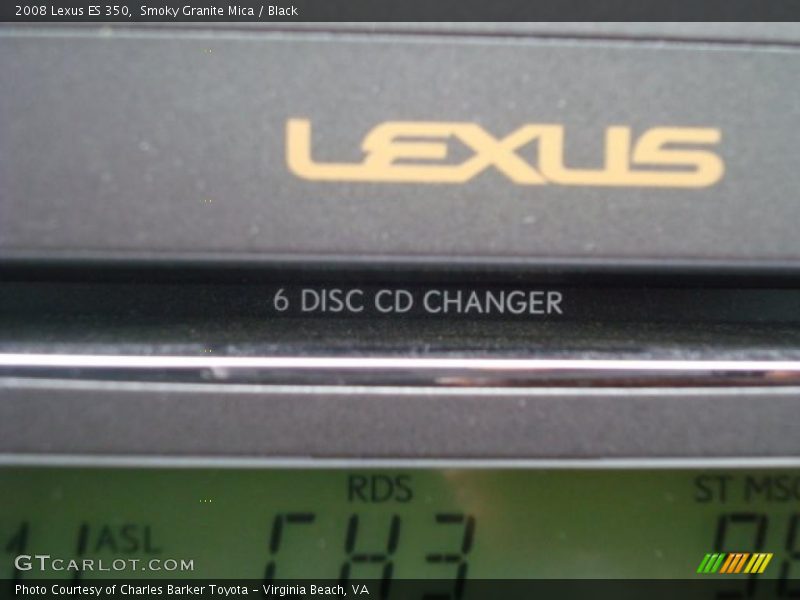 Smoky Granite Mica / Black 2008 Lexus ES 350