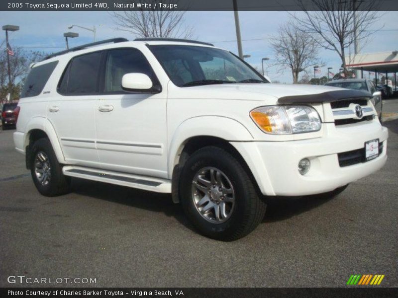 Natural White / Taupe 2005 Toyota Sequoia Limited 4WD