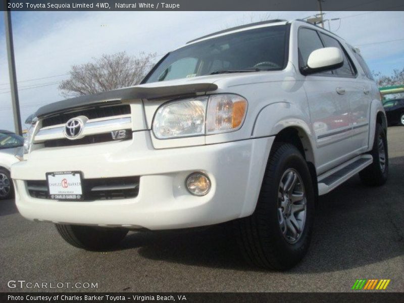 Natural White / Taupe 2005 Toyota Sequoia Limited 4WD
