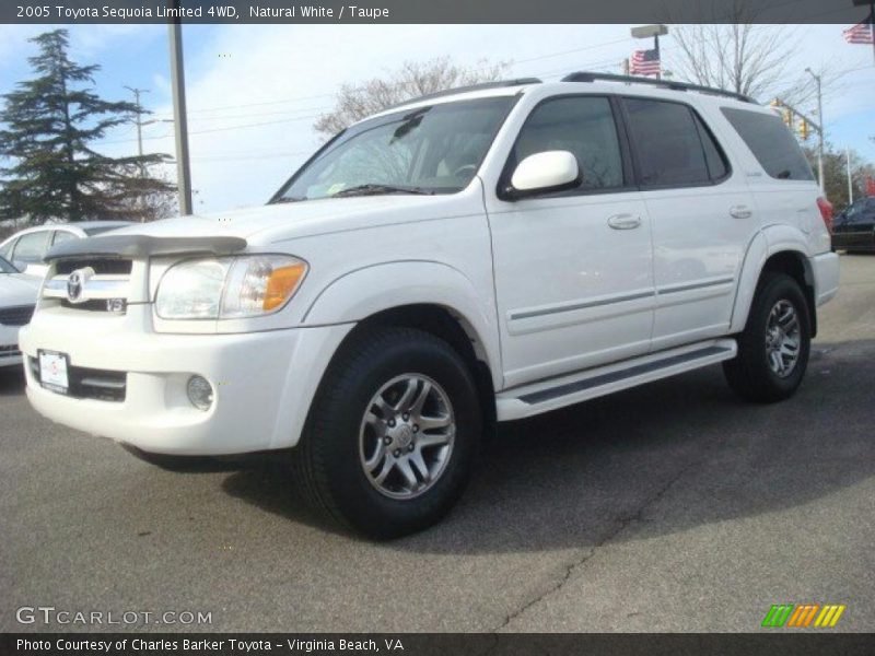 Natural White / Taupe 2005 Toyota Sequoia Limited 4WD