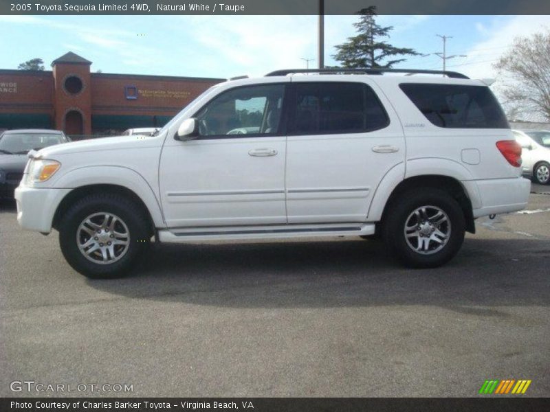 Natural White / Taupe 2005 Toyota Sequoia Limited 4WD