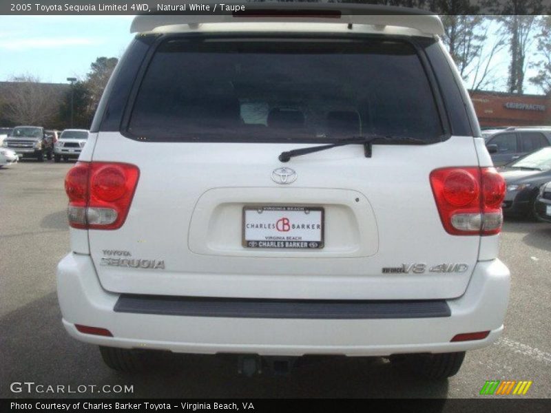 Natural White / Taupe 2005 Toyota Sequoia Limited 4WD