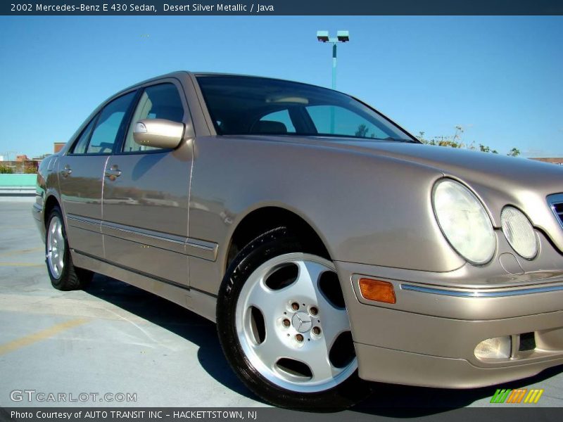 Desert Silver Metallic / Java 2002 Mercedes-Benz E 430 Sedan