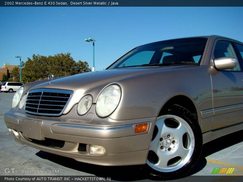 Desert Silver Metallic / Java 2002 Mercedes-Benz E 430 Sedan