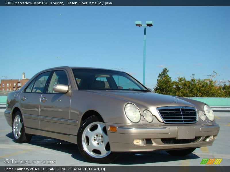 Desert Silver Metallic / Java 2002 Mercedes-Benz E 430 Sedan