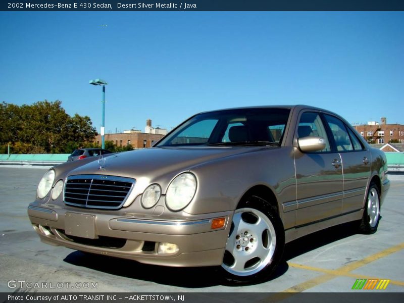 Desert Silver Metallic / Java 2002 Mercedes-Benz E 430 Sedan