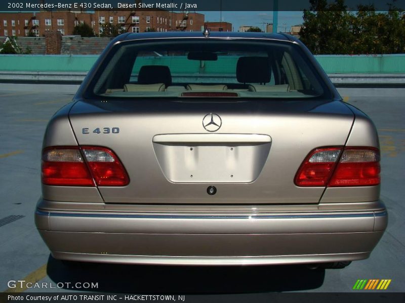 Desert Silver Metallic / Java 2002 Mercedes-Benz E 430 Sedan