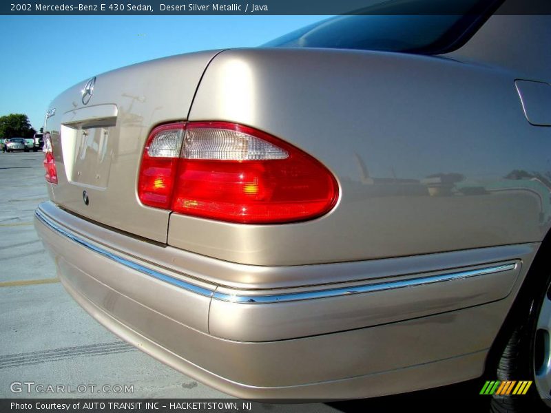 Desert Silver Metallic / Java 2002 Mercedes-Benz E 430 Sedan