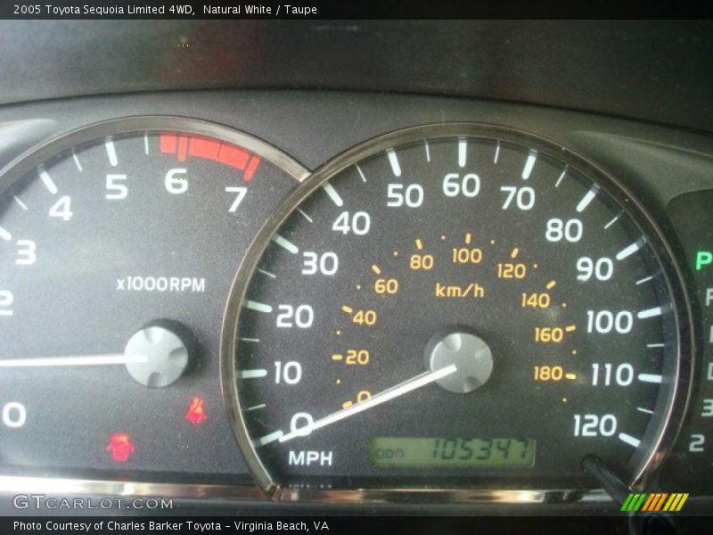 Natural White / Taupe 2005 Toyota Sequoia Limited 4WD
