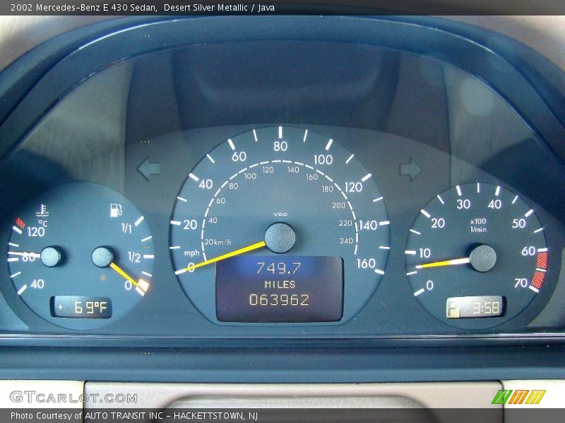  2002 E 430 Sedan 430 Sedan Gauges