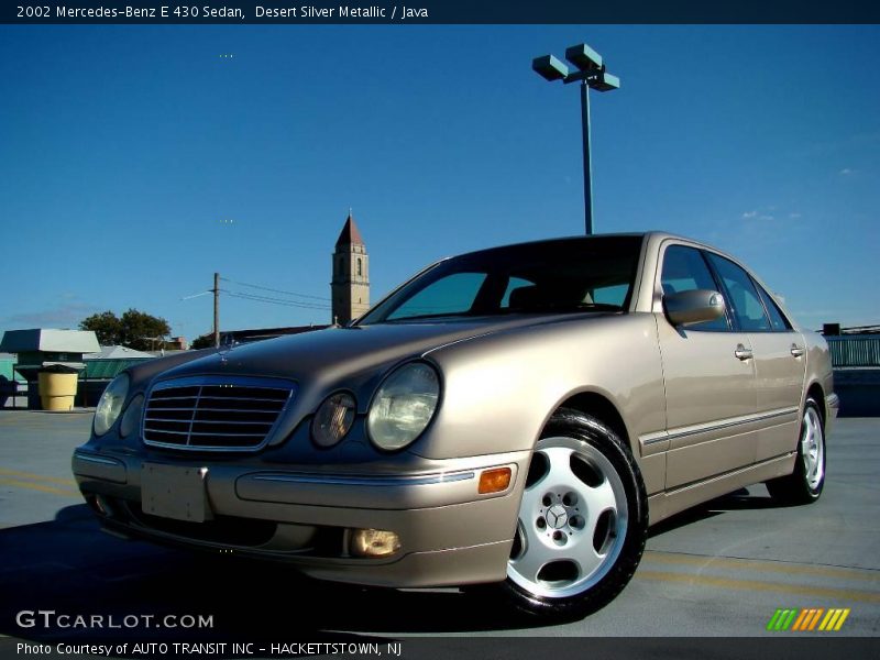 Desert Silver Metallic / Java 2002 Mercedes-Benz E 430 Sedan