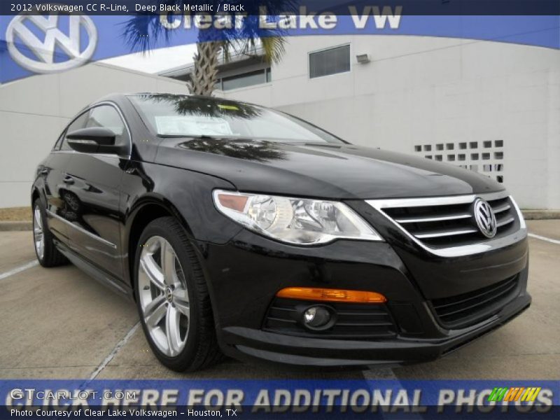 Deep Black Metallic / Black 2012 Volkswagen CC R-Line