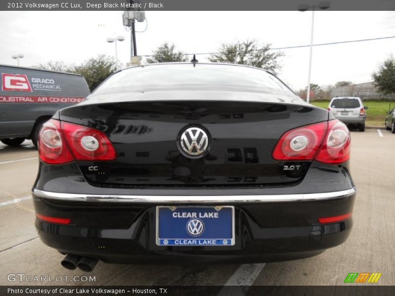 Deep Black Metallic / Black 2012 Volkswagen CC Lux