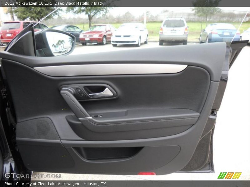 Deep Black Metallic / Black 2012 Volkswagen CC Lux